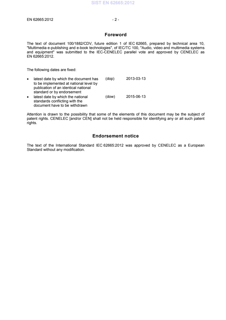 EN 62665:2012 EN 62665:2012 - BARVE - Page 4 preview
