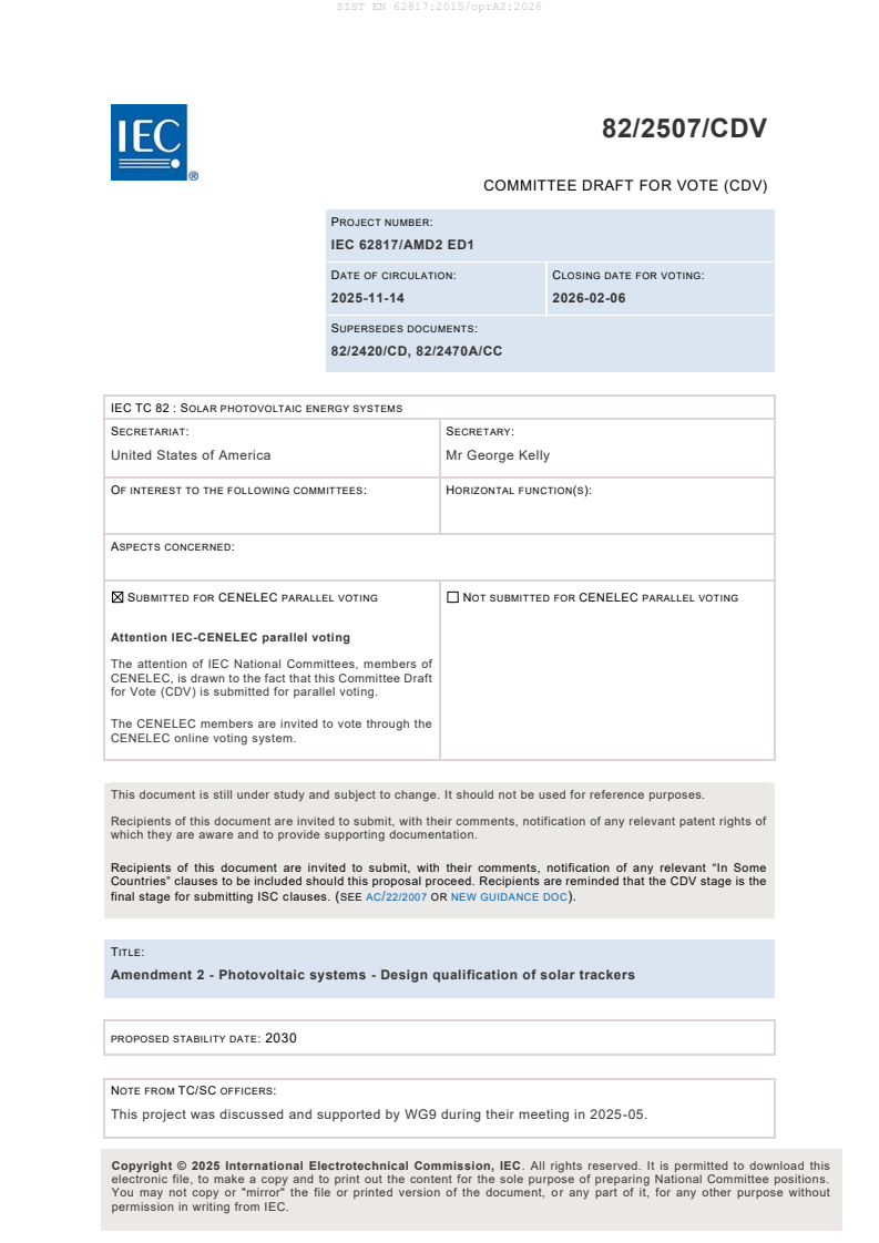 EN 62817:2015/oprA2:2026