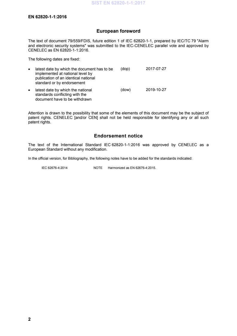 EN 62820-1-1:2016 EN 62820-1-1:2017 - BARVE - Page 4 preview