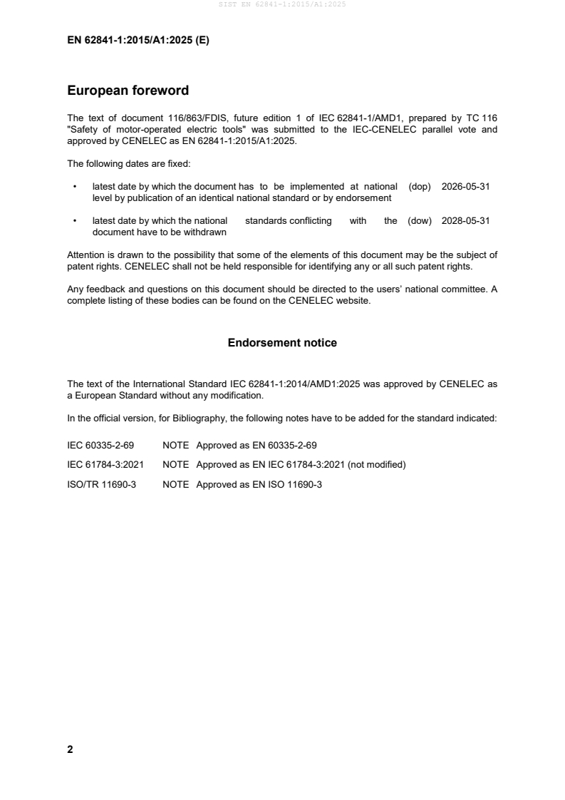 SIST EN 62841-1:2015/A1:2025 SIST EN 62841-1:2015/A1:2025 - BARVE - Page 4 preview