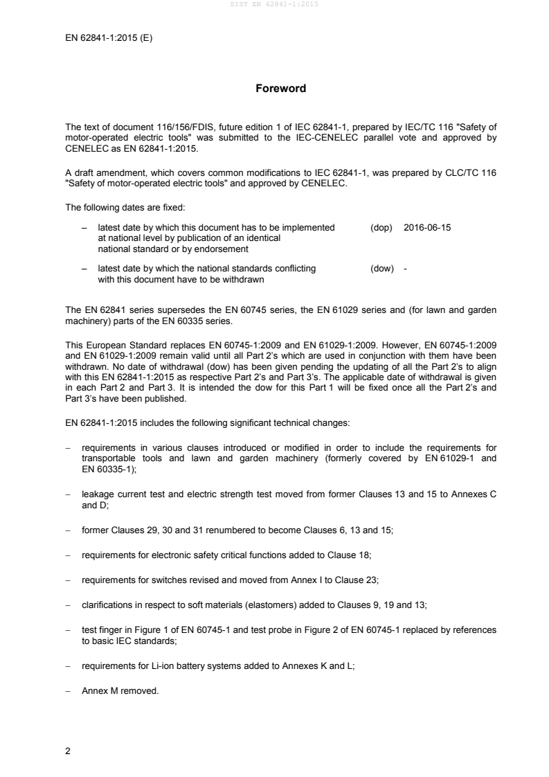 SIST EN 62841-1:2015 SIST EN 62841-1:2015 - Page 4 preview