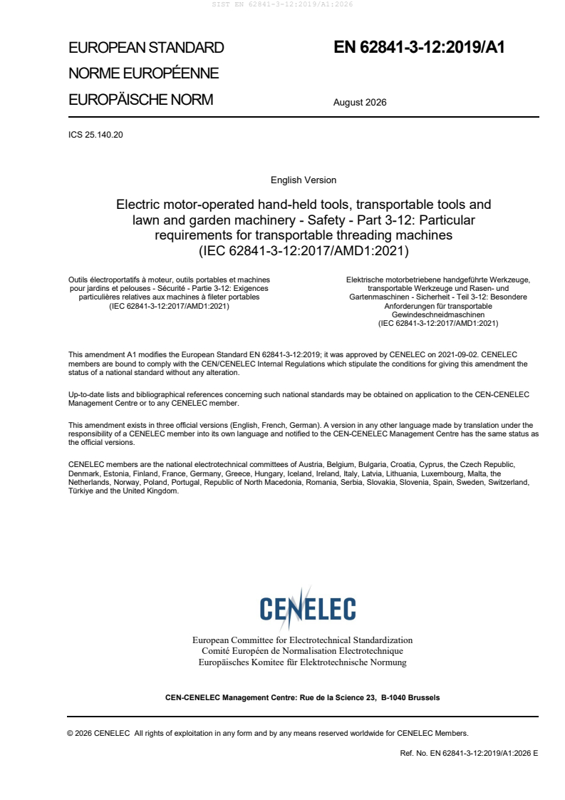 SIST EN 62841-3-12:2019/A1:2026 SIST EN 62841-3-12:2019/A1:2026 - Page 3 preview