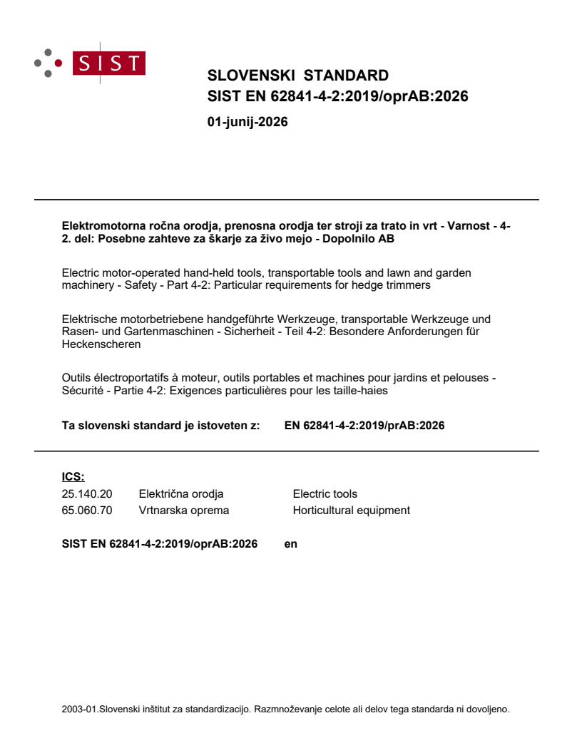 EN 62841-4-2:2019/prAB:2026 EN 62841-4-2:2019/oprAB:2026 - Page 1 preview