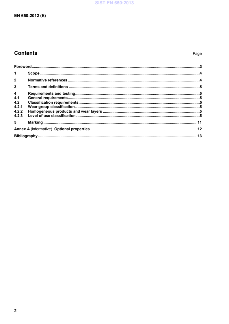 EN 650:2012 EN 650:2013 - Page 4 preview