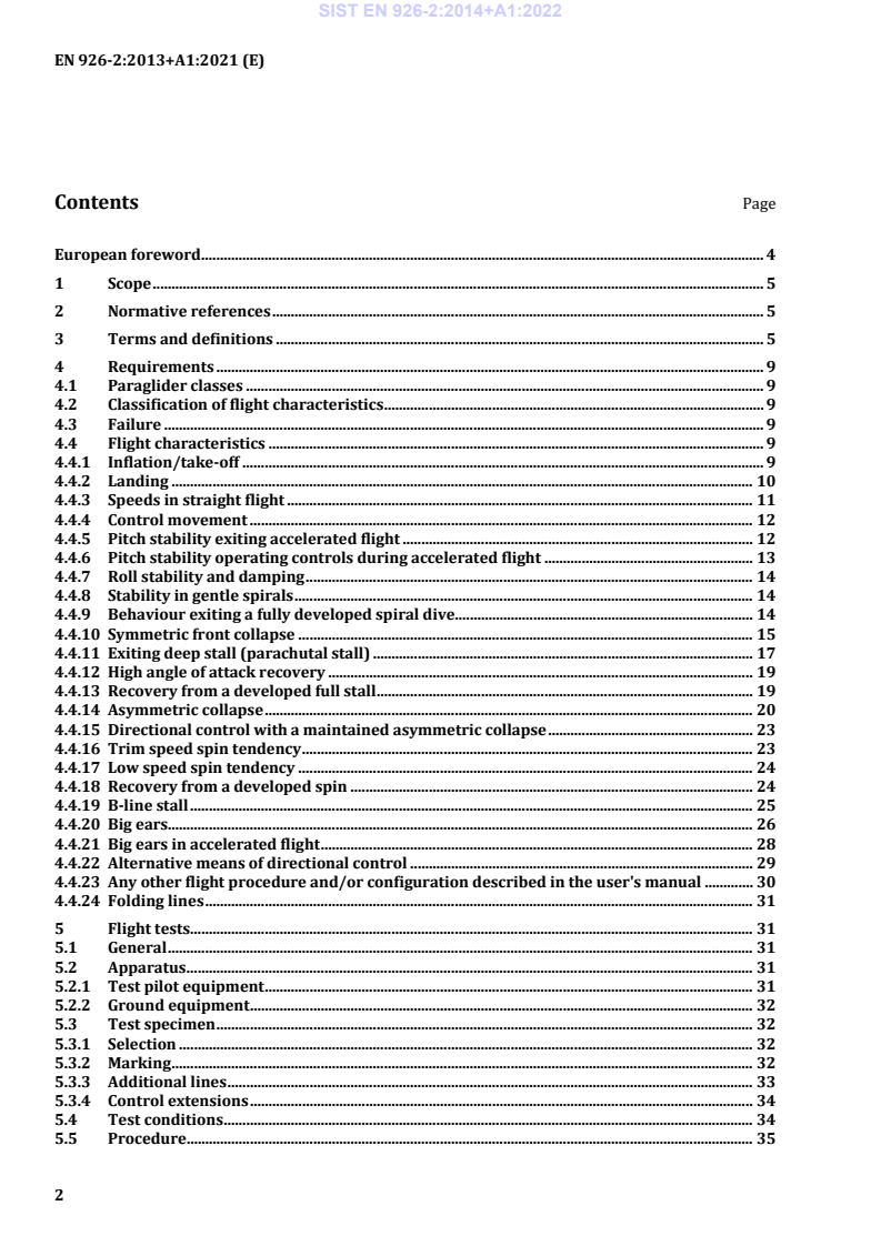 EN 926-2:2013+A1:2021 EN 926-2:2014+A1:2022 - Page 4 preview