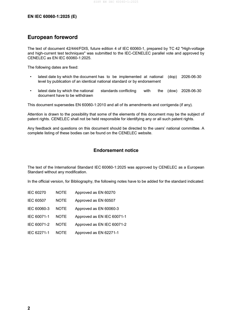 SIST EN IEC 60060-1:2025 SIST EN IEC 60060-1:2025 - Page 4 preview