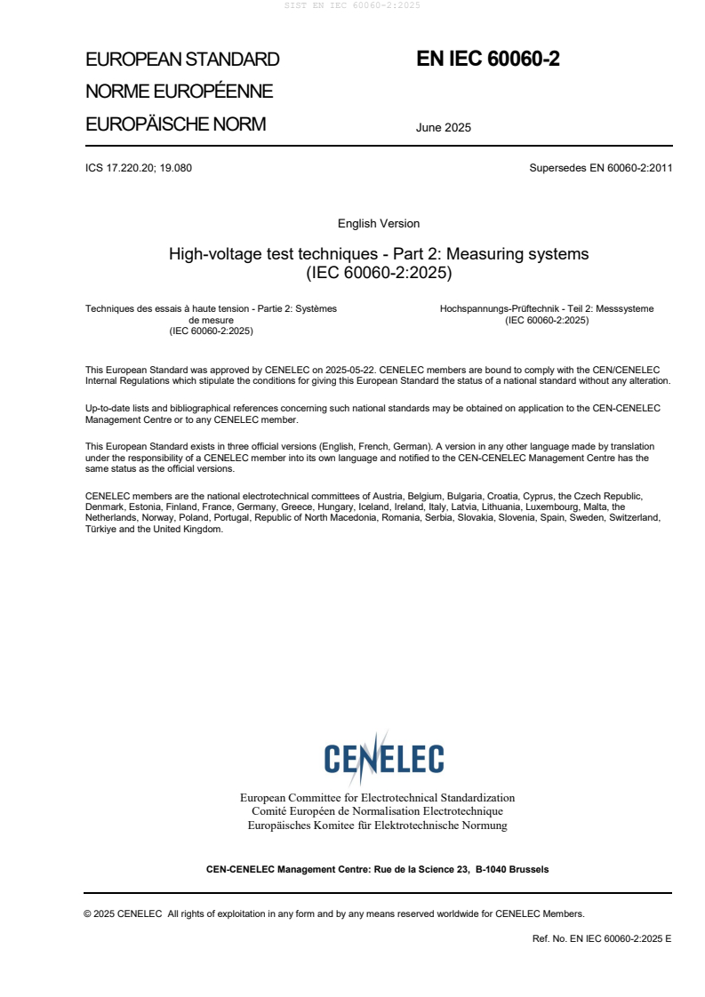 EN IEC 60060-2:2025