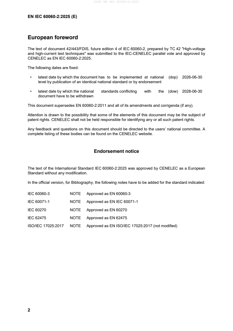 EN IEC 60060-2:2025 EN IEC 60060-2:2025 - Page 4 preview