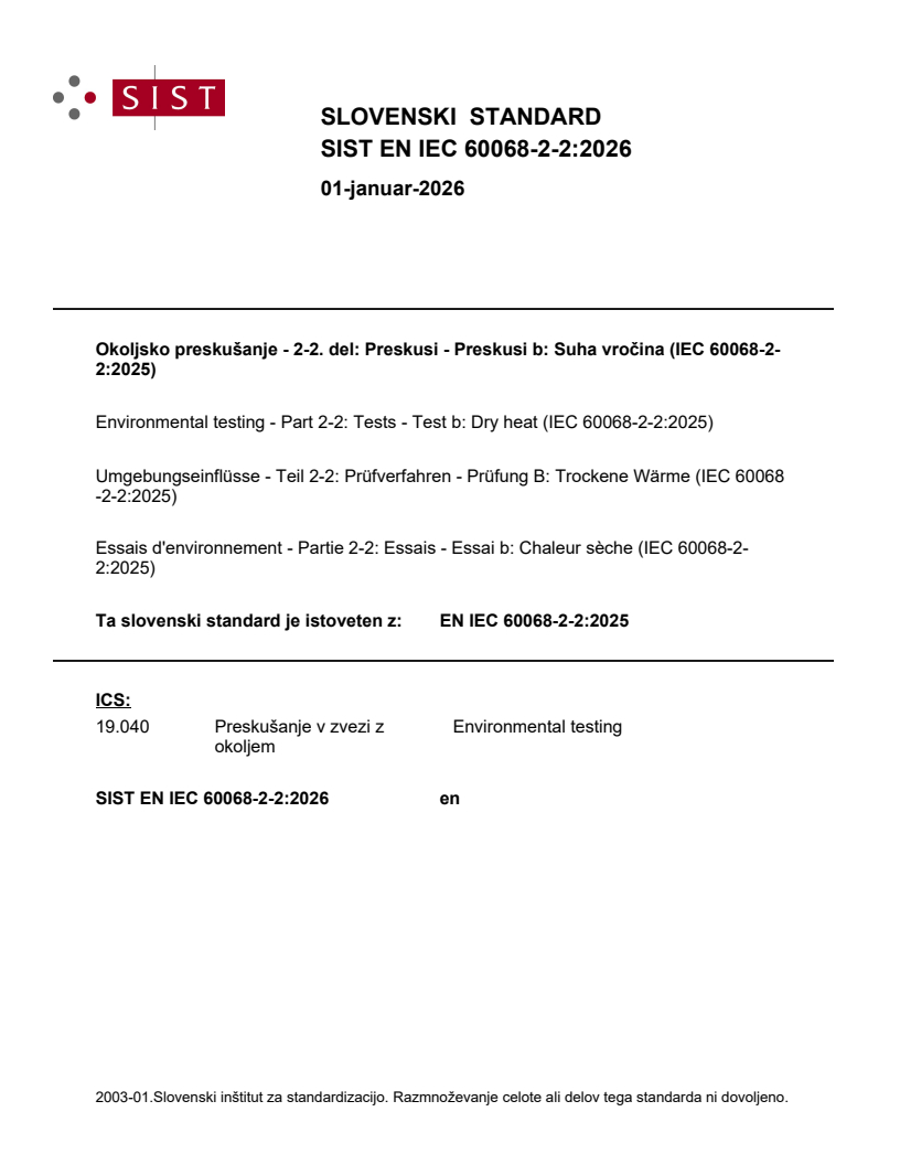 SIST EN IEC 60068-2-2:2026 SIST EN IEC 60068-2-2:2026