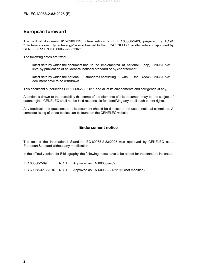 SIST EN IEC 60068-2-83:2025 SIST EN IEC 60068-2-83:2025 - Page 4 preview