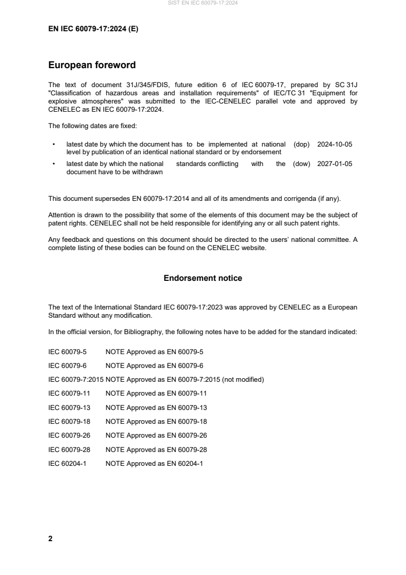 EN IEC 60079-17:2024 EN IEC 60079-17:2024 - Page 4 preview