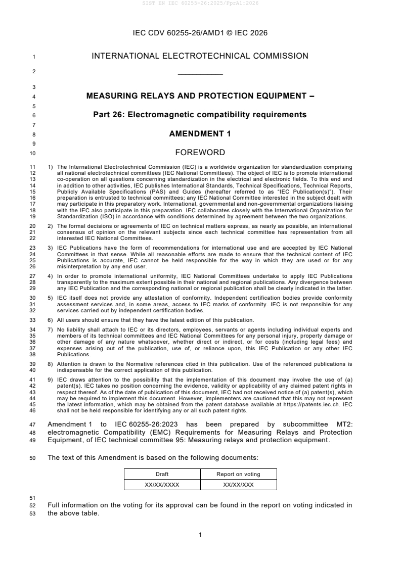 EN IEC 60255-26:2025/prA1:2026 EN IEC 60255-26:2025/FprA1:2026 - Page 4 preview