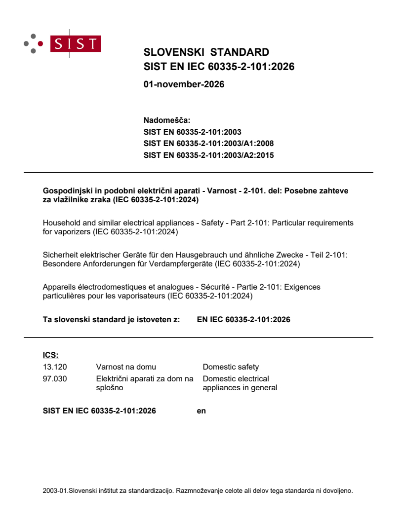 SIST EN IEC 60335-2-101:2026 SIST EN IEC 60335-2-101:2026 - Page 1 preview
