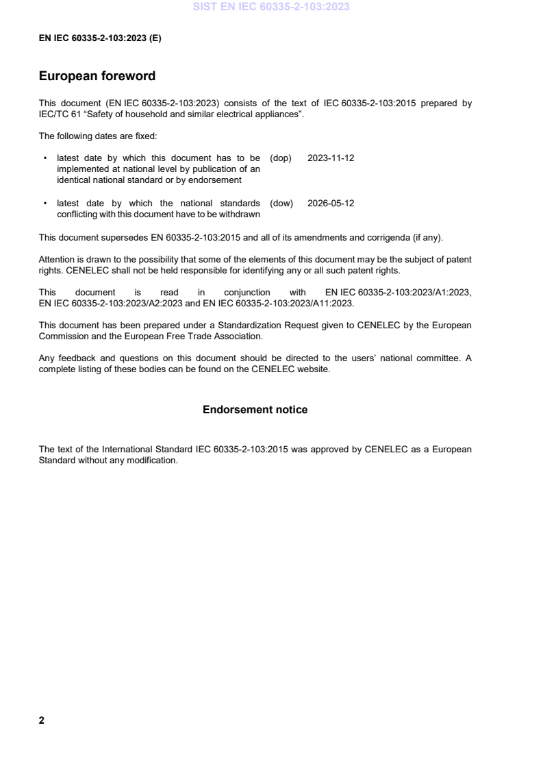 EN IEC 60335-2-103:2023 EN IEC 60335-2-103:2023 - Page 4 preview