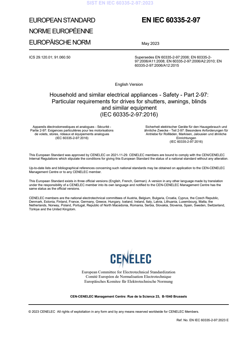 EN IEC 60335-2-97:2023 EN IEC 60335-2-97:2023 - Page 3 preview