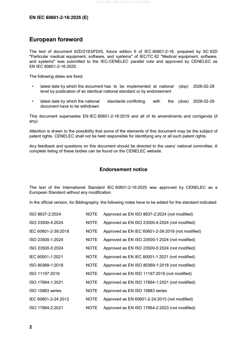 EN IEC 60601-2-16:2025 EN IEC 60601-2-16:2025 - BARVE - Page 4 preview