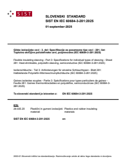 SIST EN IEC 60684-3-281:2025 - Page 1 preview