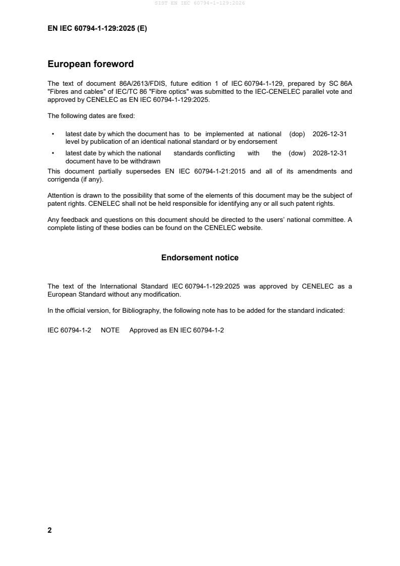 SIST EN IEC 60794-1-129:2026 SIST EN IEC 60794-1-129:2026 - Page 4 preview
