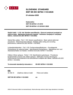 EN IEC 60794-1-133:2025 EN IEC 60794-1-133:2025 - BARVE - Page 1 preview