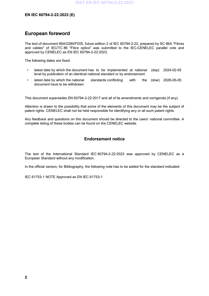 EN IEC 60794-2-22:2023 EN IEC 60794-2-22:2023 - BARVE - Page 4 preview