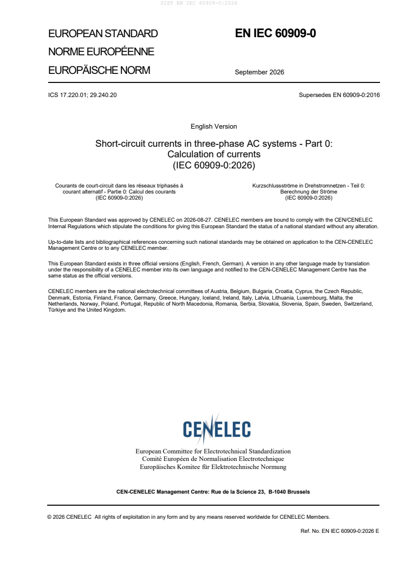 SIST EN IEC 60909-0:2026 SIST EN IEC 60909-0:2026 - Page 3 preview