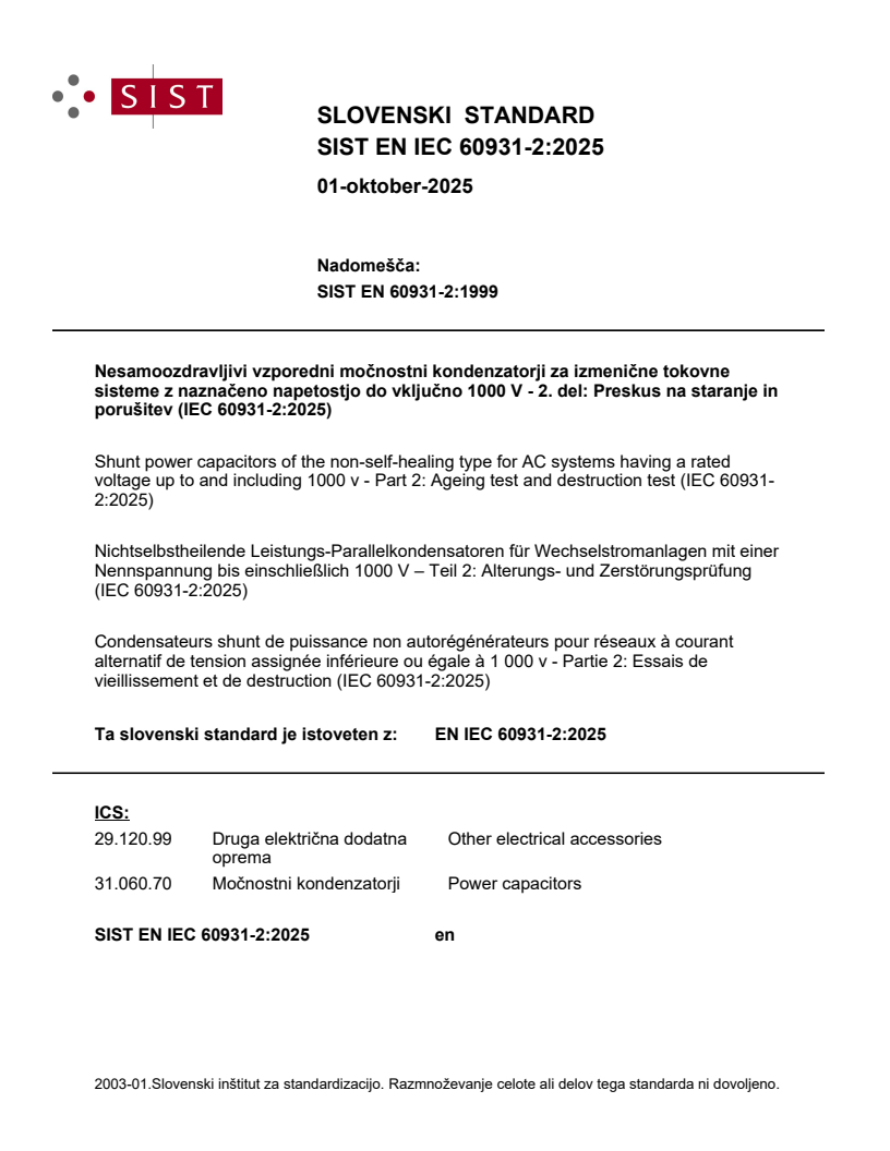 EN IEC 60931-2:2025