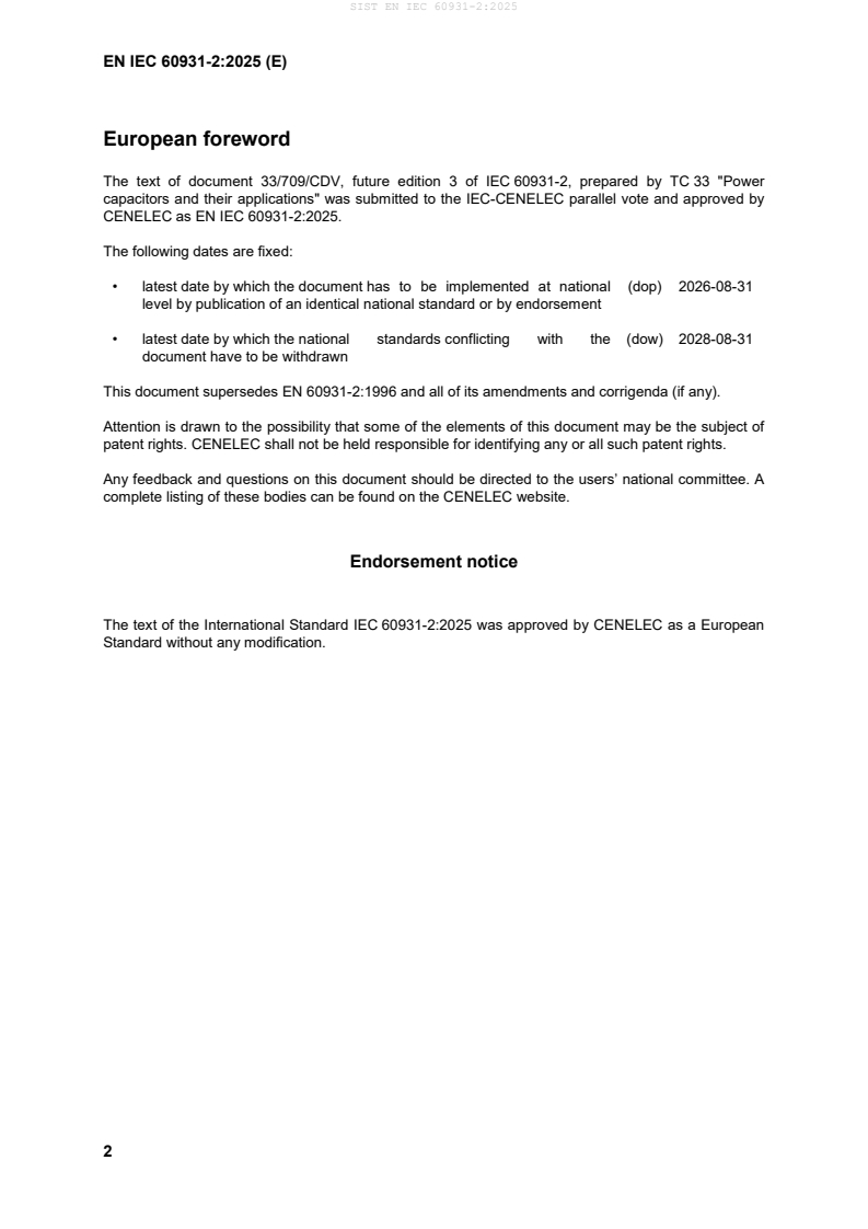 SIST EN IEC 60931-2:2025 SIST EN IEC 60931-2:2025 - Page 4 preview
