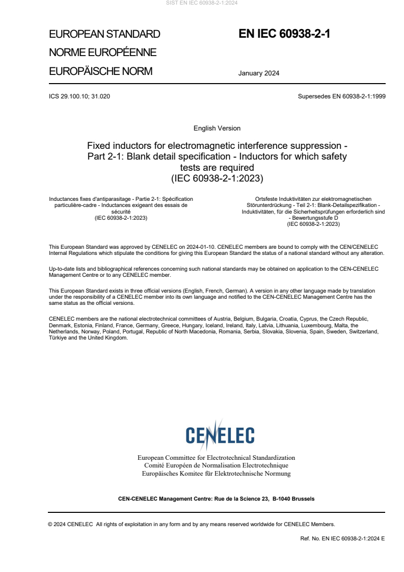 EN IEC 60938-2-1:2024 EN IEC 60938-2-1:2024 - Page 3 preview