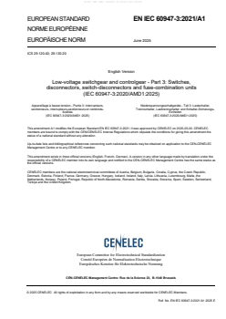 EN IEC 60947-3:2021/A1:2025 - Page 3 preview