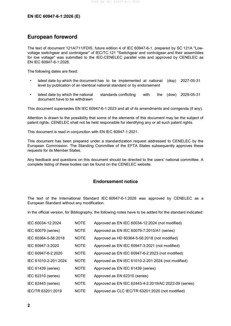 SIST EN IEC 60947-6-1:2026 SIST EN IEC 60947-6-1:2026 - BARVE - Page 4 preview