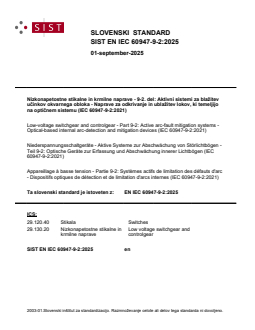 EN IEC 60947-9-2:2025 EN IEC 60947-9-2:2025 - BARVE - Page 1 preview