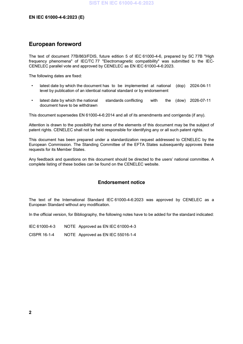 EN IEC 61000-4-6:2023 EN IEC 61000-4-6:2023 - BARVE - Page 4 preview