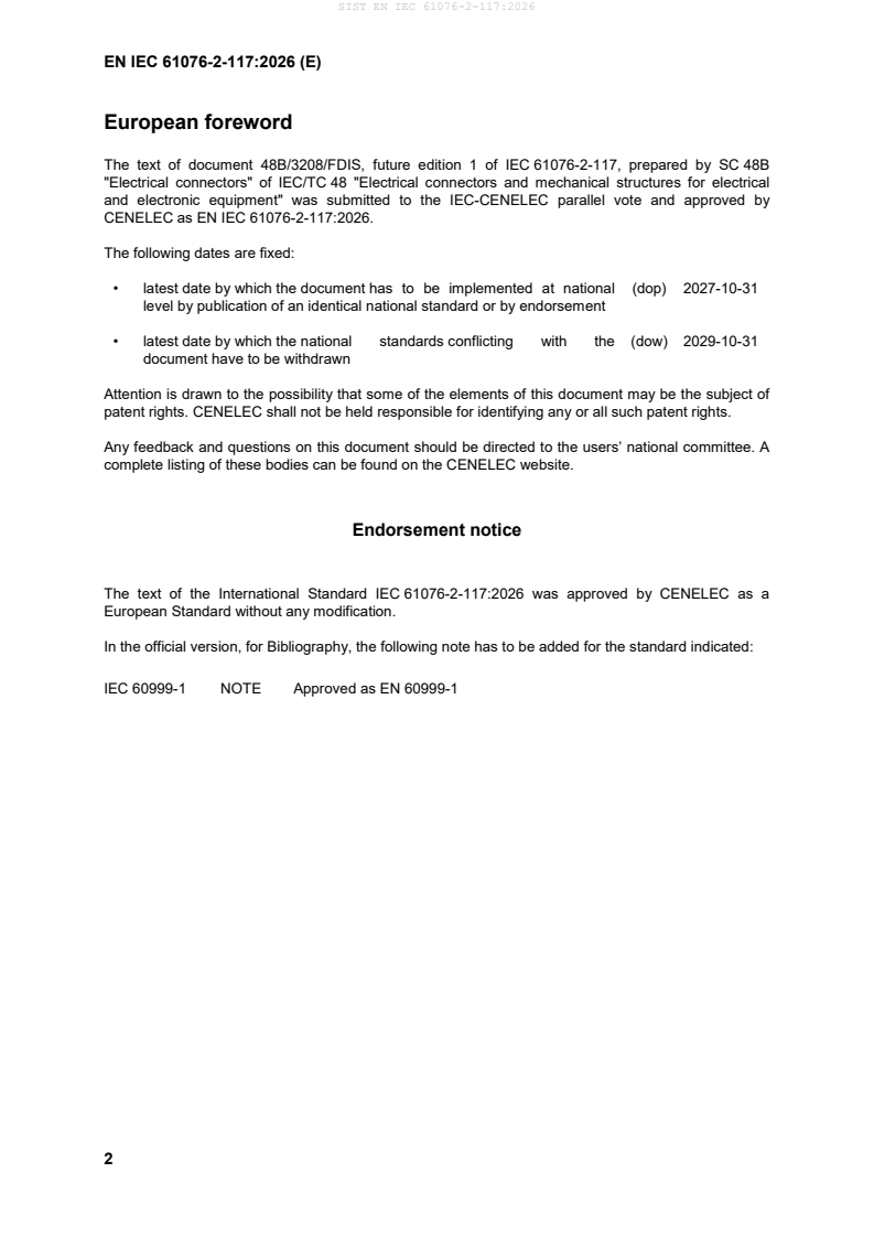 SIST EN IEC 61076-2-117:2026 SIST EN IEC 61076-2-117:2026 - Page 4 preview