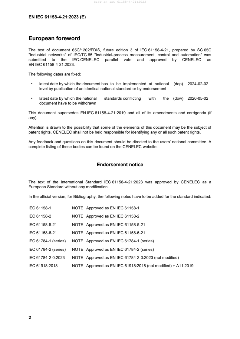 EN IEC 61158-4-21:2023 EN IEC 61158-4-21:2023 - Page 4 preview