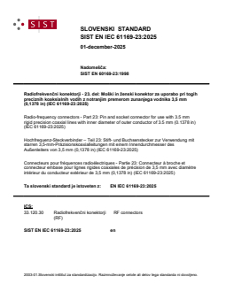 SIST EN IEC 61169-23:2025 SIST EN IEC 61169-23:2025 - Page 1 preview
