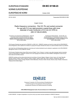 SIST EN IEC 61169-23:2025 SIST EN IEC 61169-23:2025 - Page 3 preview