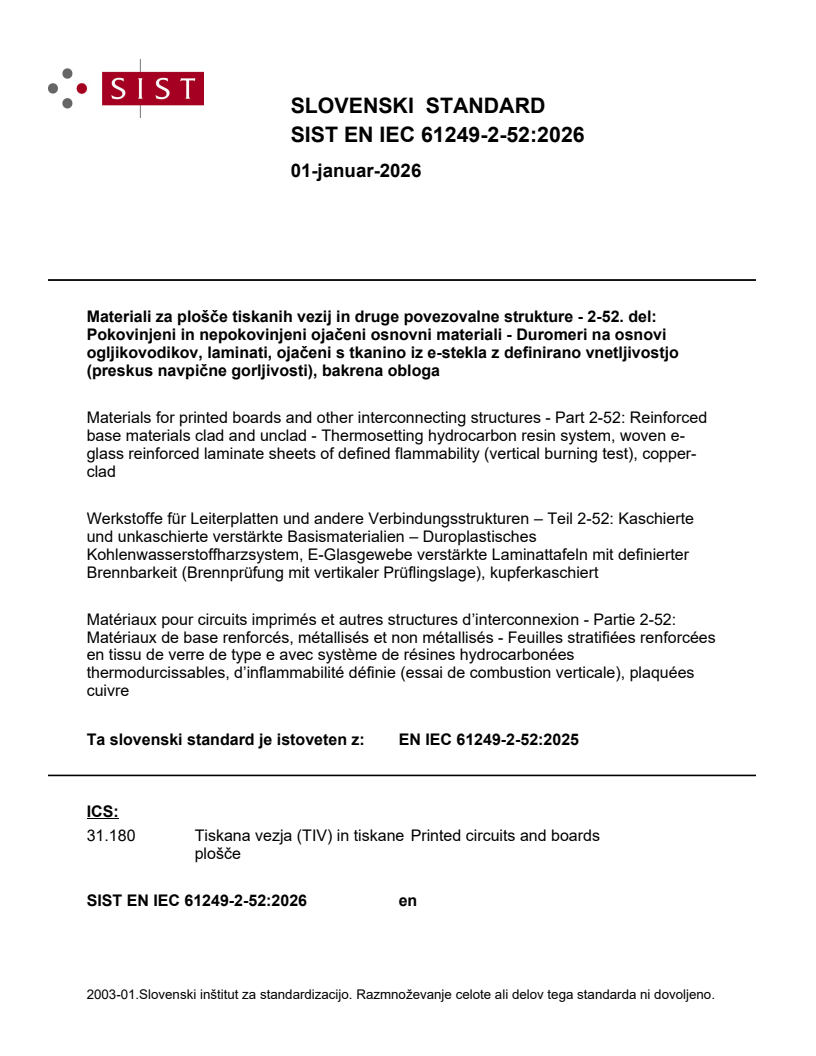 SIST EN IEC 61249-2-52:2026 SIST EN IEC 61249-2-52:2026
