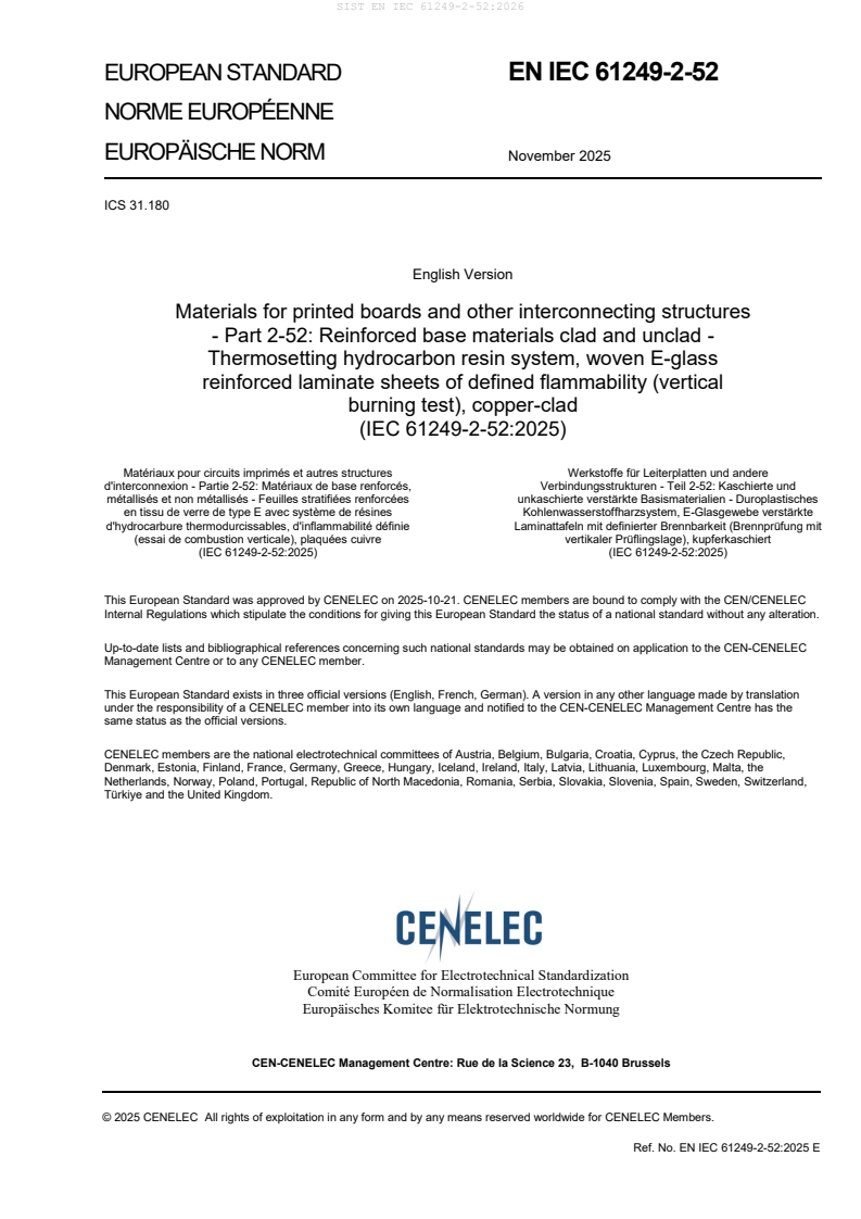 SIST EN IEC 61249-2-52:2026 SIST EN IEC 61249-2-52:2026