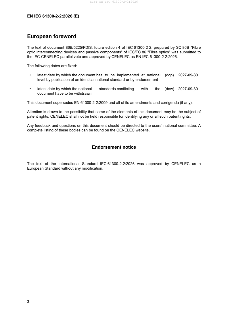 SIST EN IEC 61300-2-2:2026 SIST EN IEC 61300-2-2:2026 - Page 4 preview