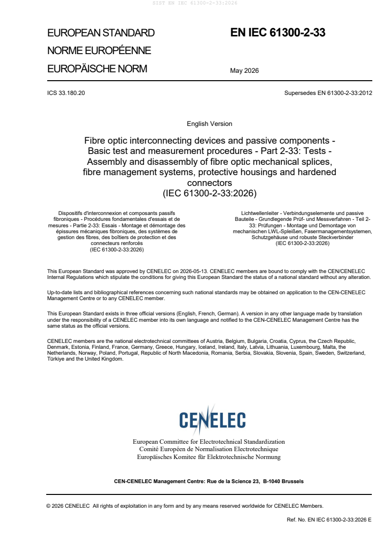 SIST EN IEC 61300-2-33:2026 SIST EN IEC 61300-2-33:2026 - Page 3 preview