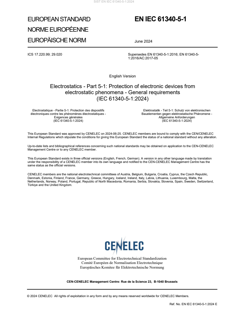 EN IEC 61340-5-1:2024 EN IEC 61340-5-1:2024 - Page 3 preview