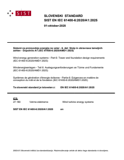 EN IEC 61400-6:2020/A1:2025 EN IEC 61400-6:2020/A1:2025 - BARVE - Page 1 preview
