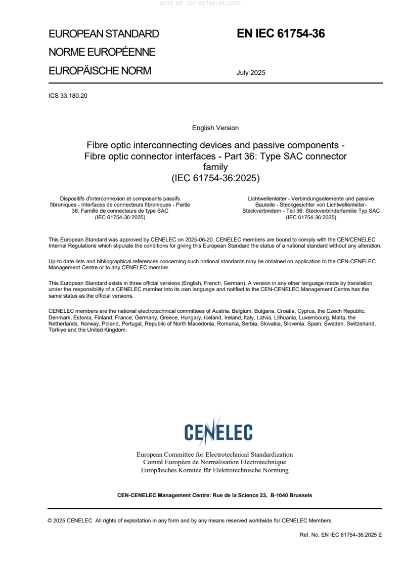 EN IEC 61754-36:2025