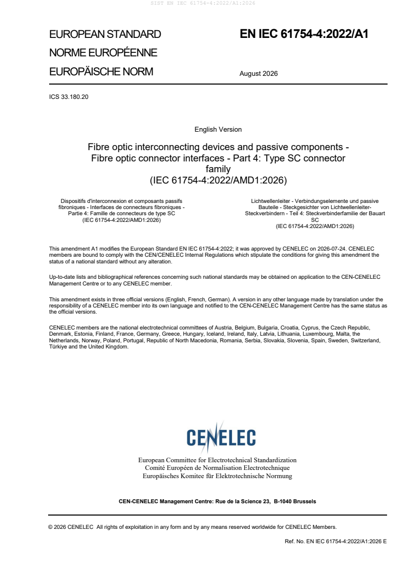EN IEC 61754-4:2022/A1:2026 EN IEC 61754-4:2022/A1:2026 - Page 3 preview
