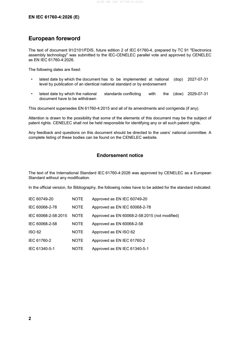 SIST EN IEC 61760-4:2026 SIST EN IEC 61760-4:2026 - Page 4 preview