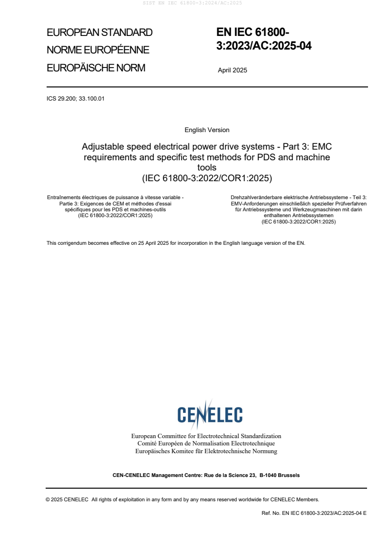EN IEC 61800-3:2024/AC:2025