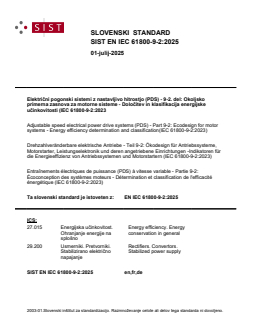 SIST EN IEC 61800-9-2:2025 - BARVE - Page 1 preview