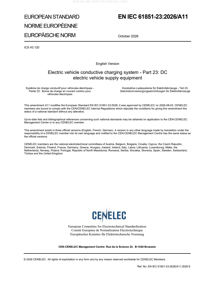 EN IEC 61851-23:2026/A11:2026 EN IEC 61851-23:2026/A11:2026 - Page 3 preview