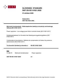 SIST EN IEC 61921:2025 SIST EN IEC 61921:2025 - Page 1 preview