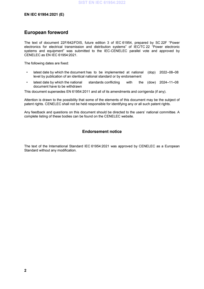 EN IEC 61954:2021 EN IEC 61954:2022 - Page 4 preview
